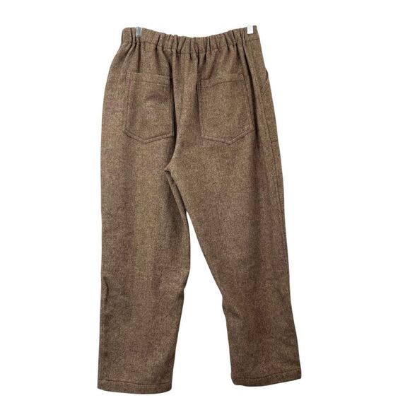 Amente Wool blend baby herringbone ankle pants Size XS/S coco brown - Picture 8 of 10
